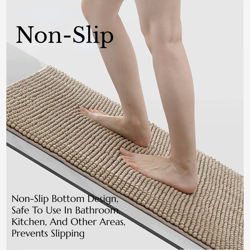 SEVENWOOD Doormat Entrance Indoor Carpet Non Slip Floor Mat Karpet Bathroom Rug Anti Slip Bathroom Mat Dapur Absorbe