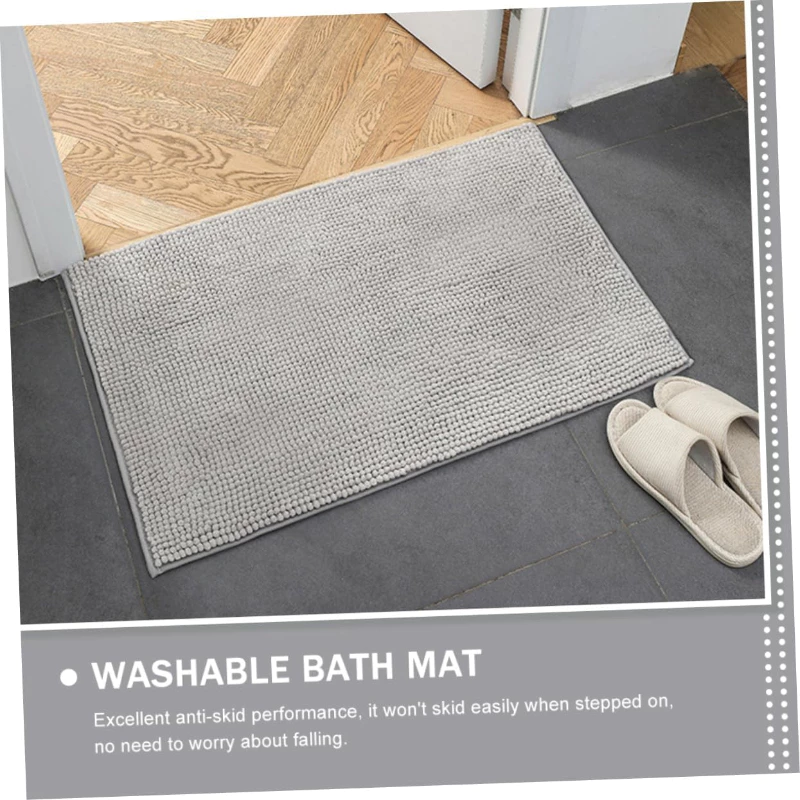 SEVENWOOD Doormat Entrance Indoor Carpet Non Slip Floor Mat Karpet Bathroom Rug Anti Slip Bathroom Mat Dapur Absorbe
