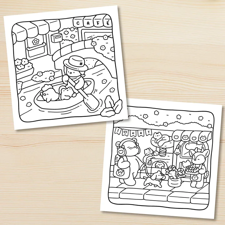 CALM DAYS Bold-easy Patterns Coloring Book for Adults Cute Drawing Book Perfect Gift for Party and Birthday