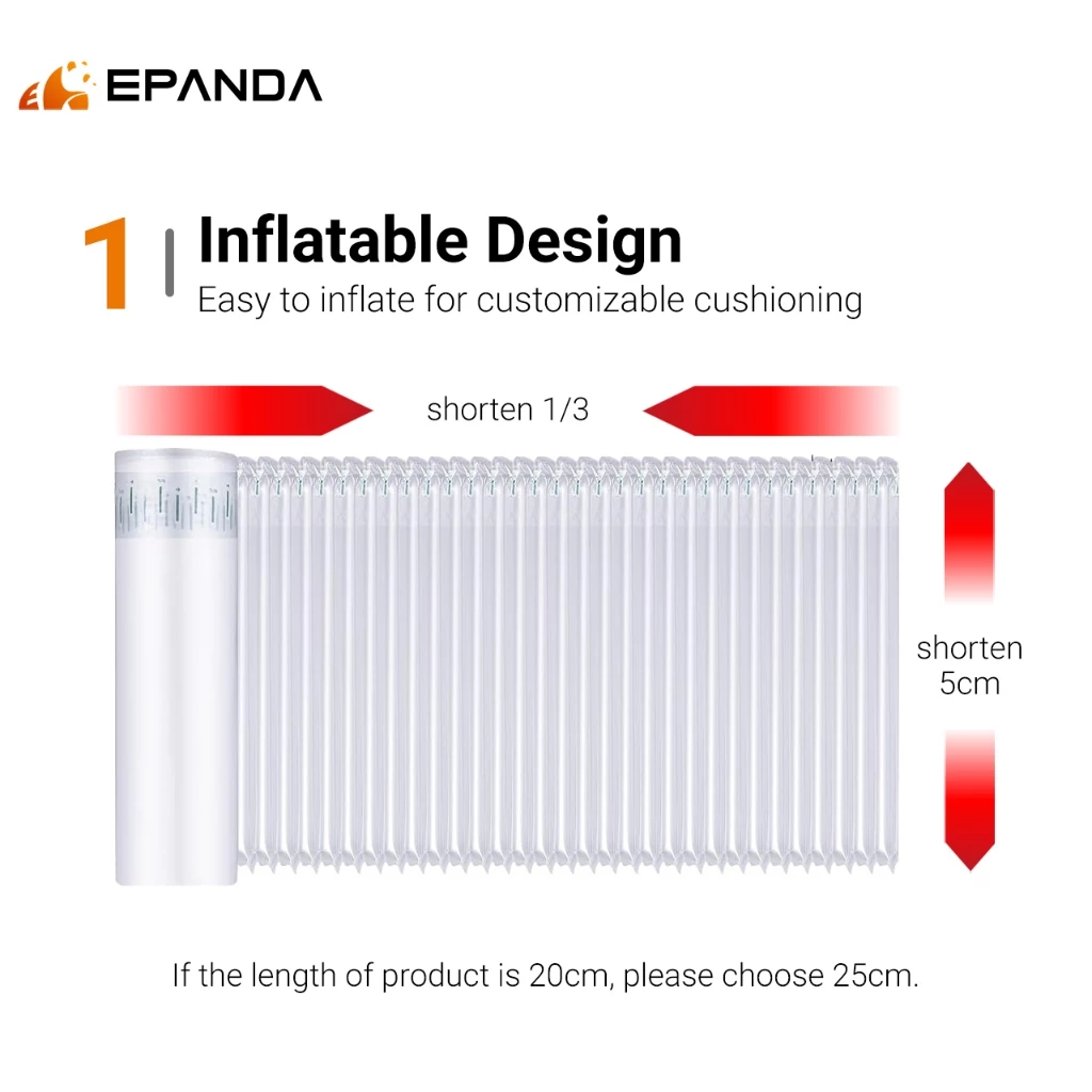 100m Bubble Wrap Air Inflatable Packaging Roll Shockproof Cushion Ecom Packing Wrap Barang Fragile