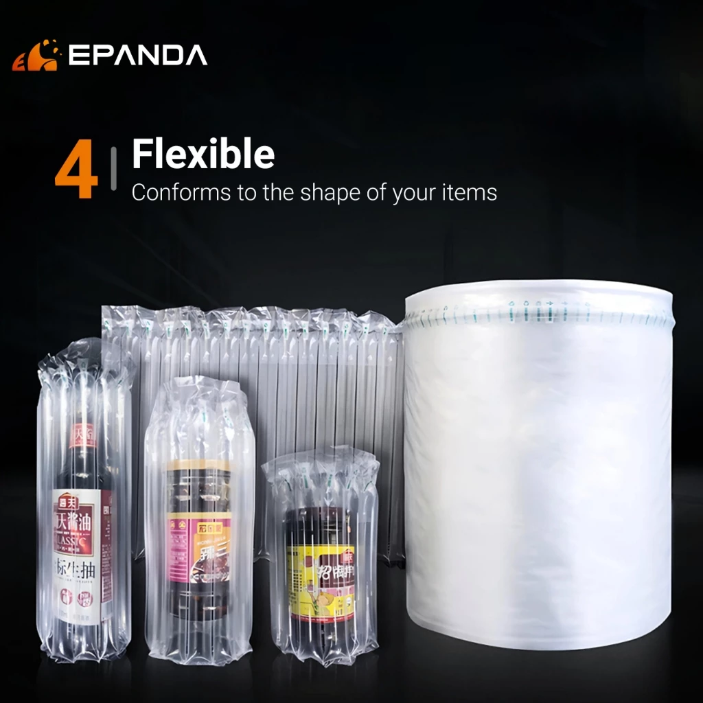 100m Bubble Wrap Air Inflatable Packaging Roll Shockproof Cushion Ecom Packing Wrap Barang Fragile