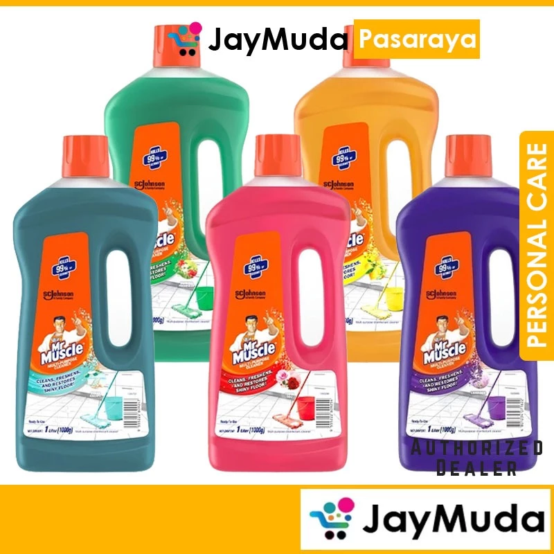 Mr Muscle Multipurpose Cleaner Disinfectant Floor Cleaner 1L Cleans Freshens Restores Shiny Floor