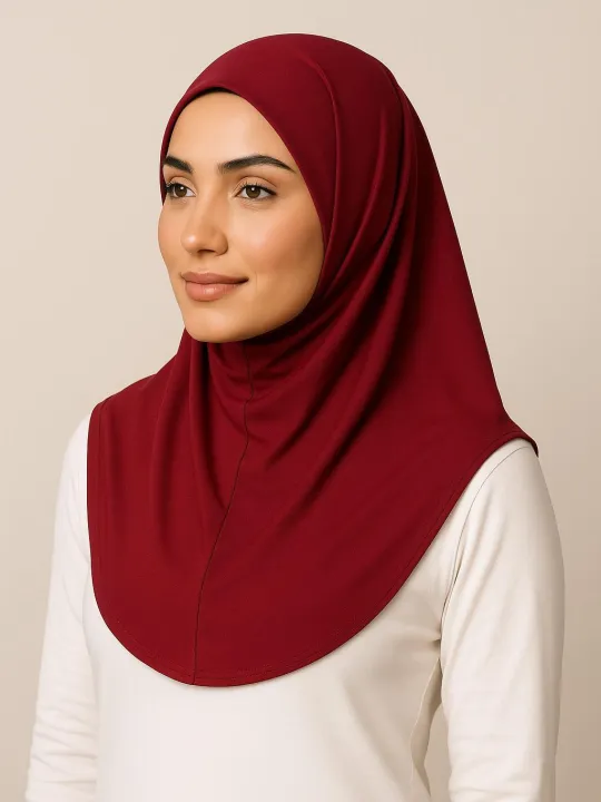 Muslim women's triangle pullover instant headscarf｜Simple and light｜Quick to put on without knotting｜Comfortable and skin-friendly