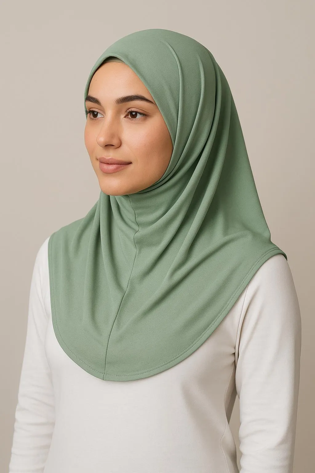 Muslim women's triangle pullover instant headscarf｜Simple and light｜Quick to put on without knotting｜Comfortable and skin-friendly