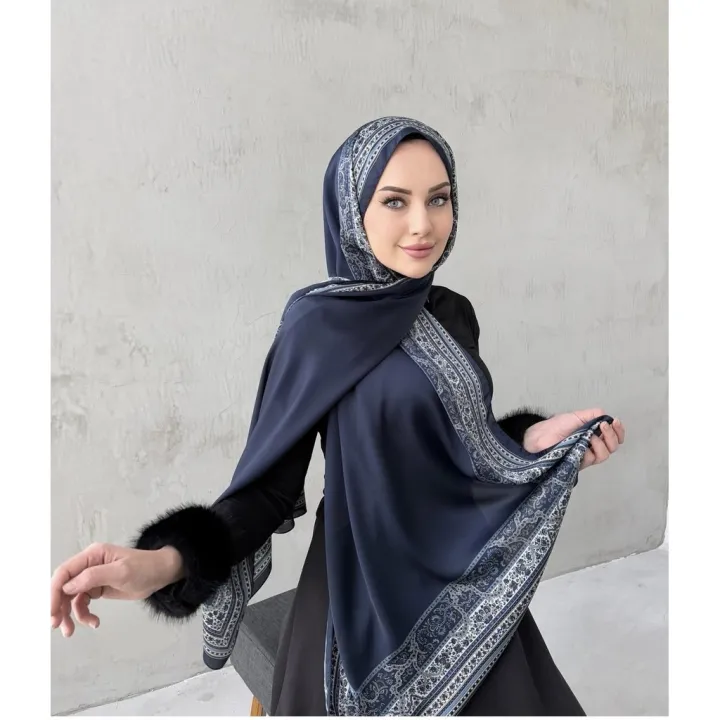 2025 NEW Style Malaysia Musulman Print Tie Dye Hijab Scarves Shawls Chiffon Hijab Muslim for Women 70*170cm