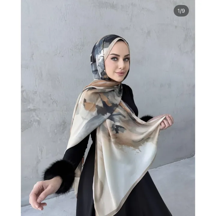 2025 NEW Style Malaysia Musulman Print Tie Dye Hijab Scarves Shawls Chiffon Hijab Muslim for Women 70*170cm