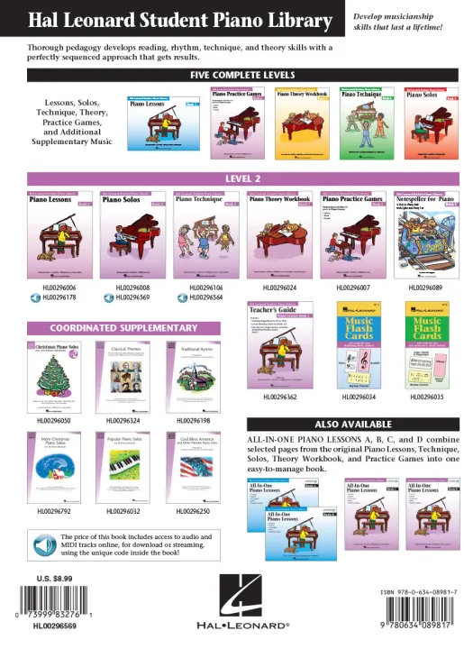 PIANO SOLOS BOOK 2 with ONLINE AUDIO