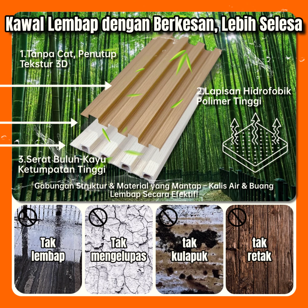 HOMIA Fluted Wall Panel NeoWPC 3D Luxury Design – Waterproof, Fireproof, Durable Decor