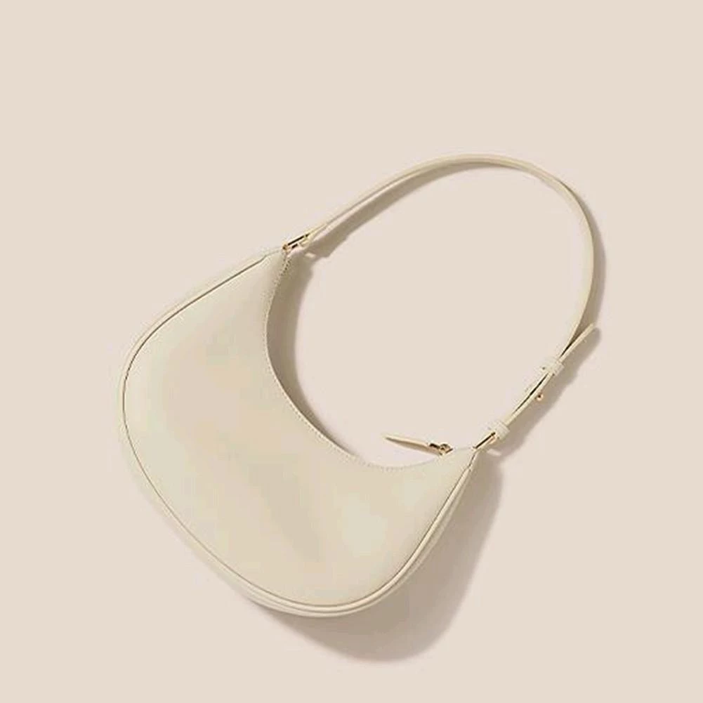 Women's Shoulder Bag | Women's shoulder bag, moon-shaped leather shoulder bag