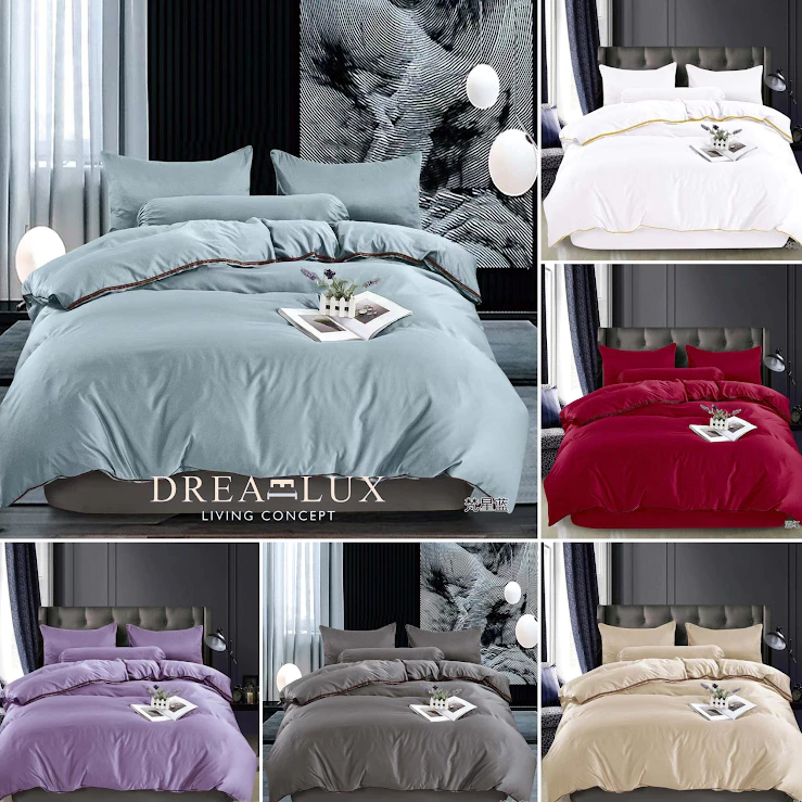 DREAMLUX Cooling Ice Silk Bedsheet Super King 7in1 | Comforter Set | Ice Cool Feeling Bedding