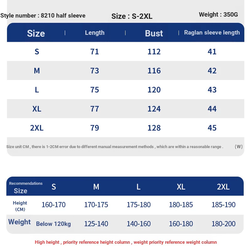 350g Heavy Pure Cotton Top Trendy Loose Round Neck Cotton New Style Breathable Solid Color Simple Raglan Short Sleeve T-Shirt Men