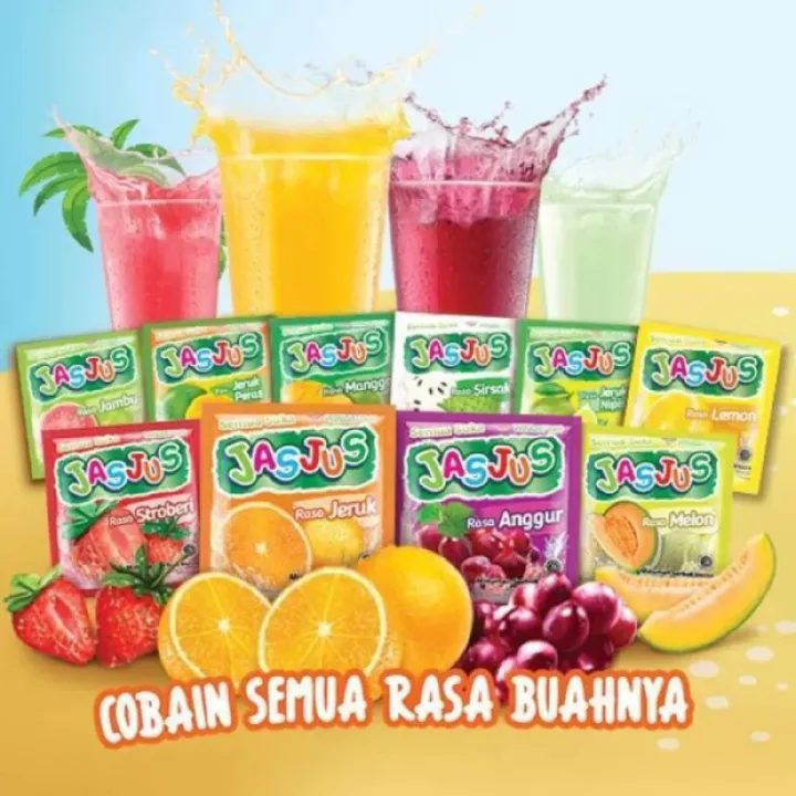 jasjus minuman serbuk rasa buah-buahan @10sachet