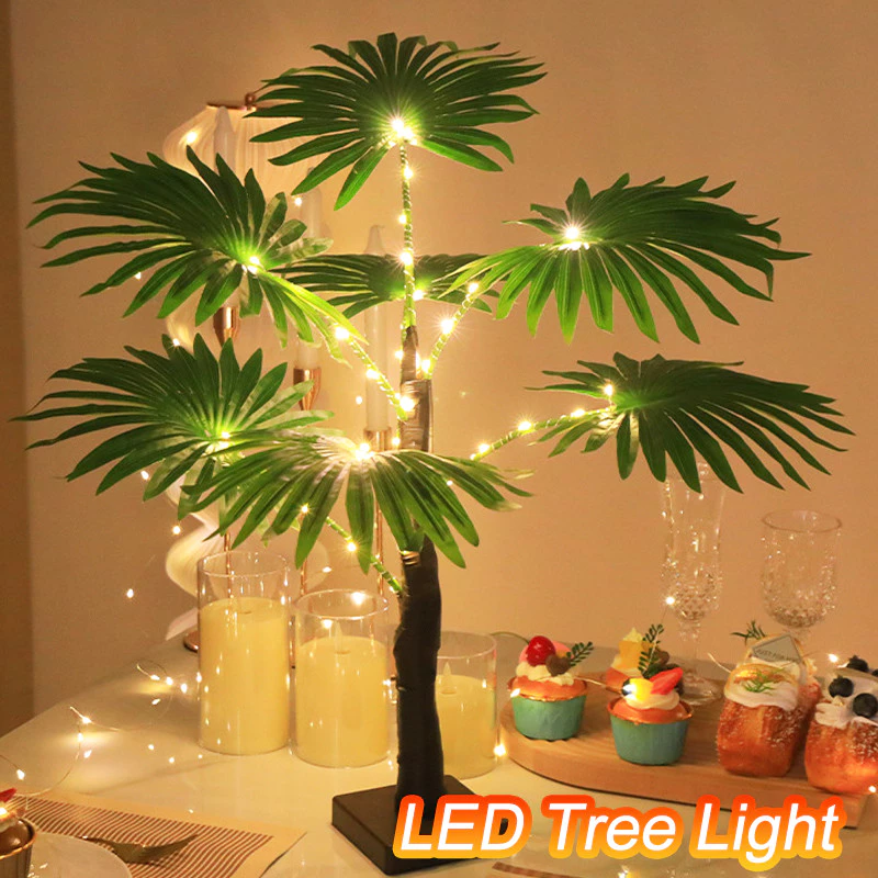 LED Fake Tree Light Decorative Night Light Luminous Tree Light USB&Battery Powered various room Sleep Light