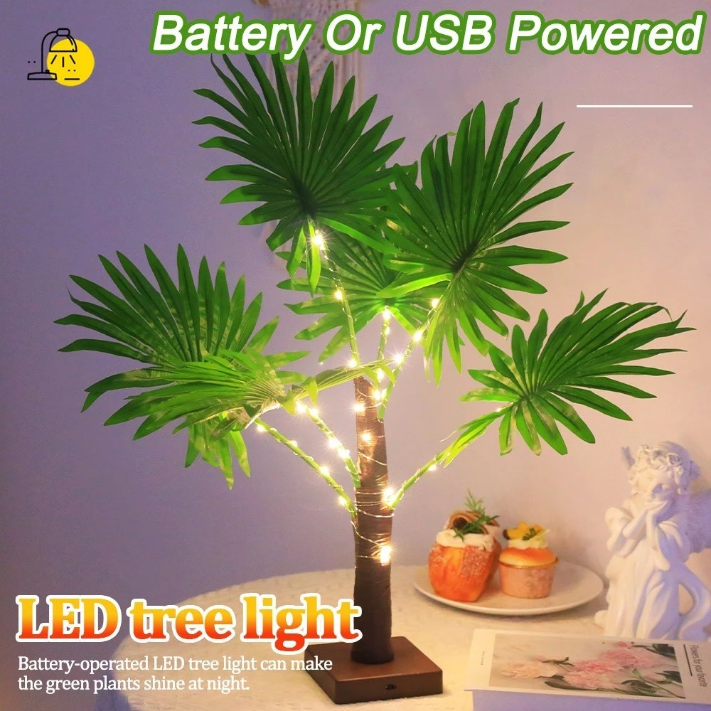 LED Fake Tree Light Decorative Night Light Luminous Tree Light USB&Battery Powered various room Sleep Light