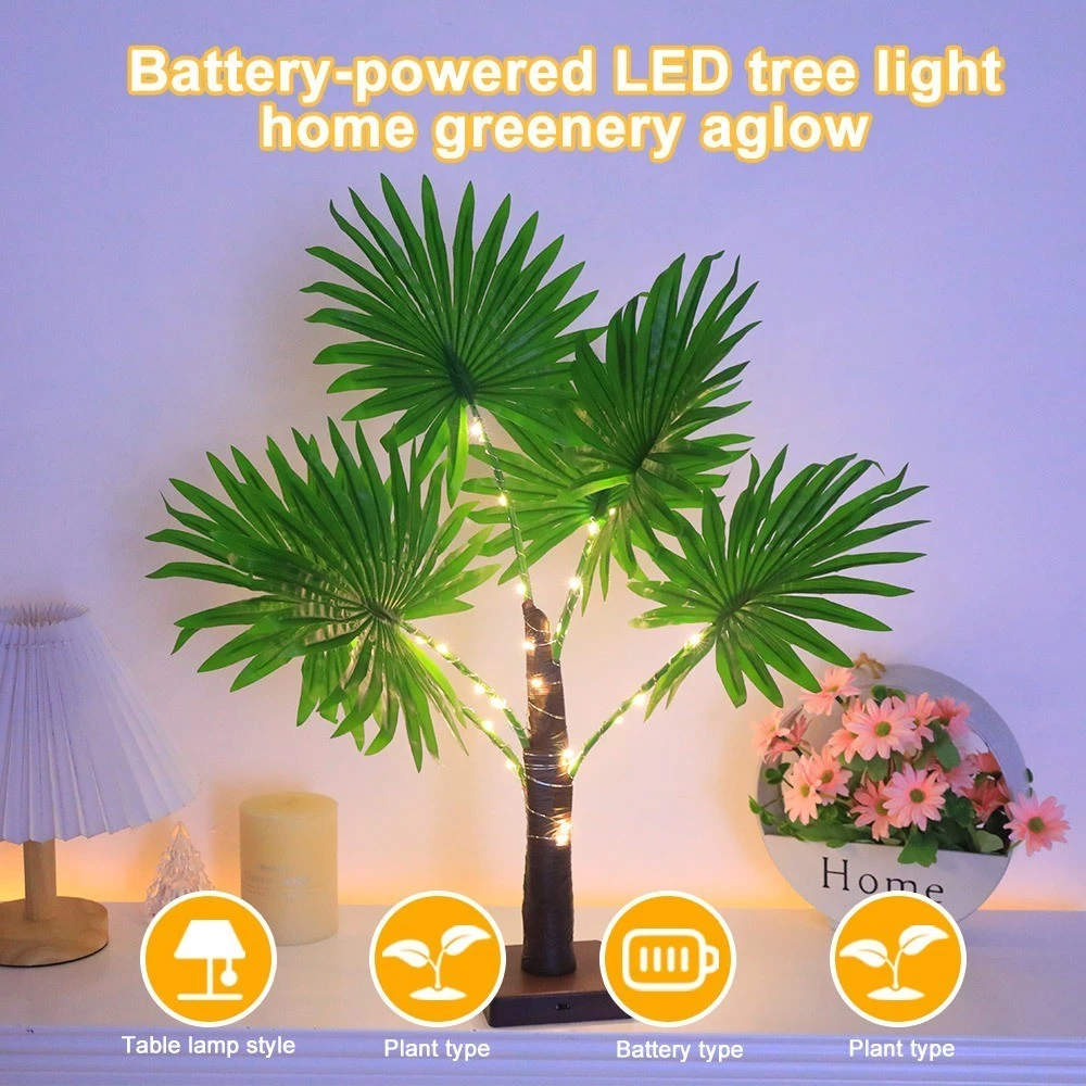 LED Fake Tree Light Decorative Night Light Luminous Tree Light USB&Battery Powered various room Sleep Light