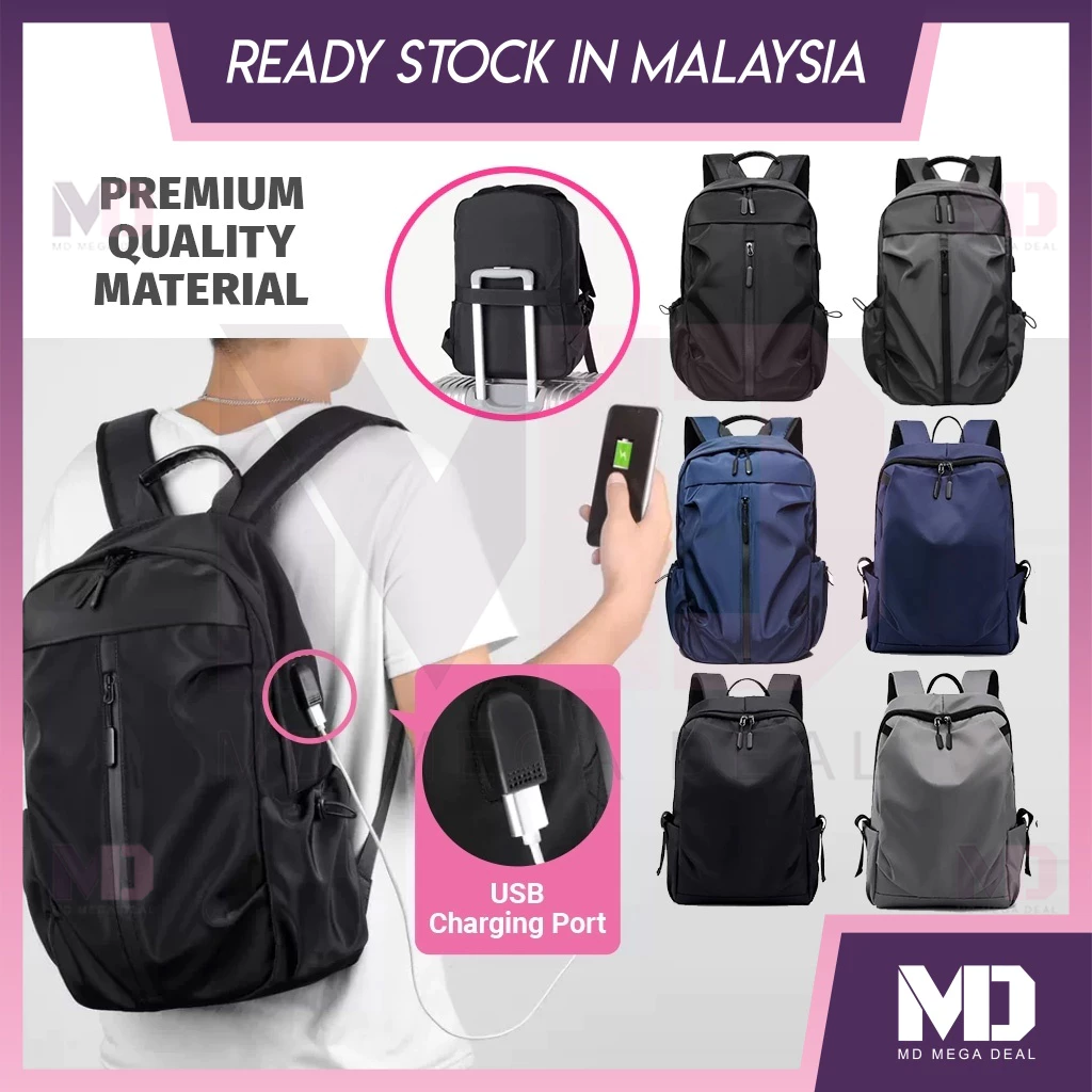 《Mega Deal》Waterproof Premium Quality Big Capacity Waterproof Laptop Backpack Travel School Bag Beg Travel Bag Pack