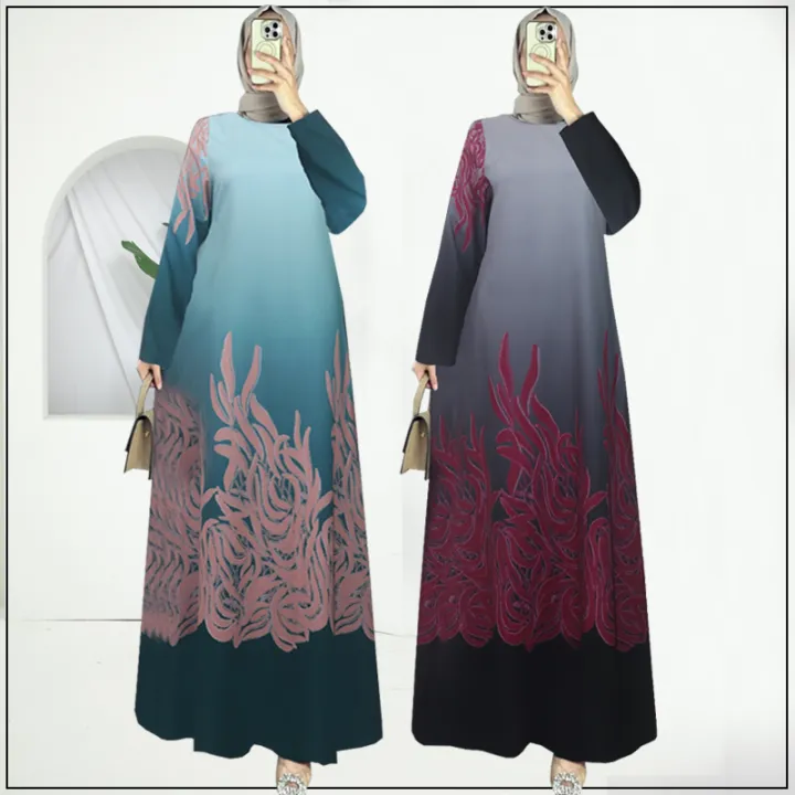 Jubah Muslimah High-quality Italian Moss Crepe Material