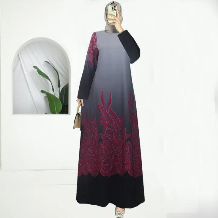 Jubah Muslimah High-quality Italian Moss Crepe Material
