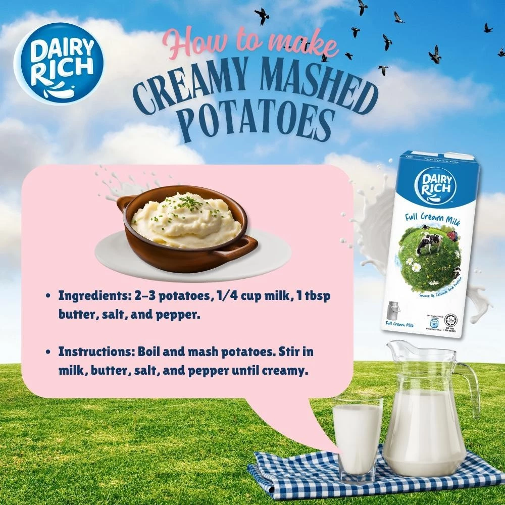 [200MLx24] Carton DAIRY RICH Milk Full Cream/Chocolate/Banana/Strawberry/Banana 200ml