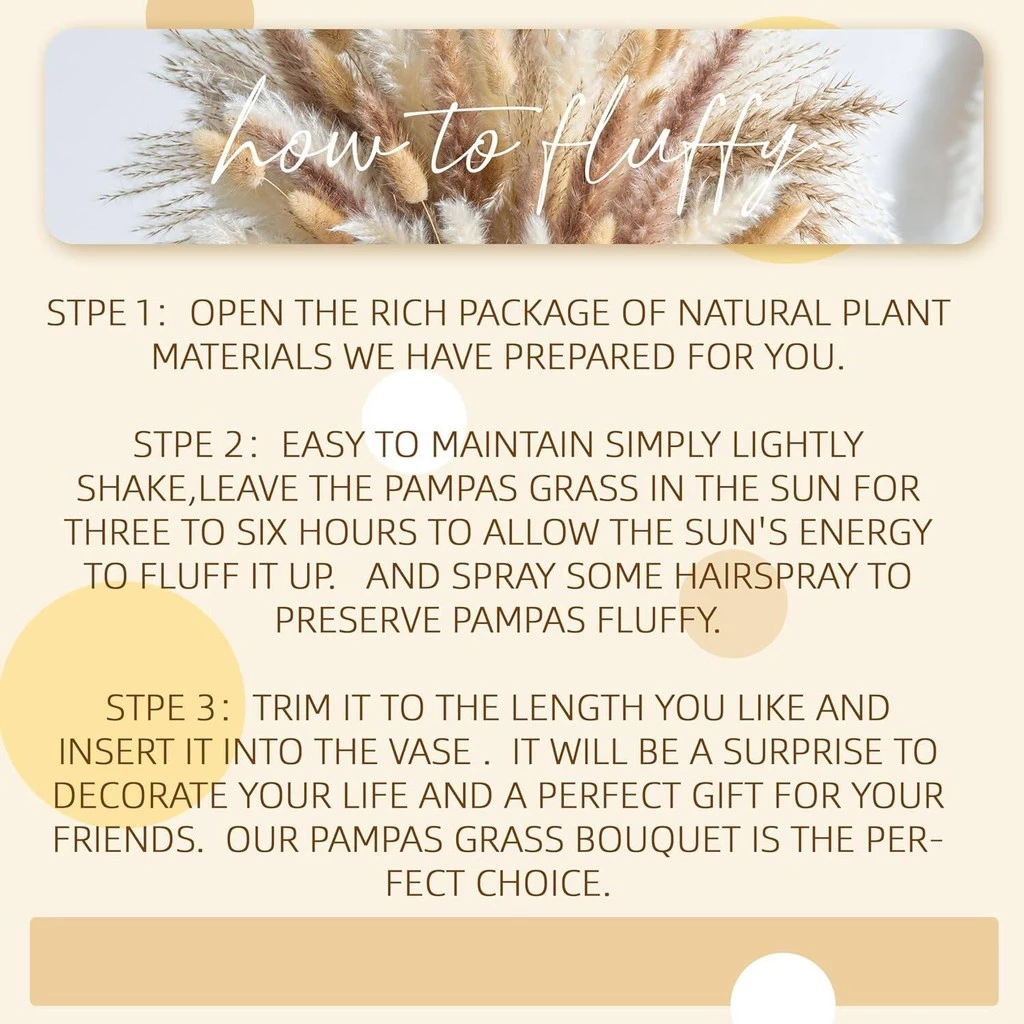 Natural Dried Pampas Grass Bohemian Home Decor Bouquet Dried Reed Flower Bouquet Bunga buluh kering