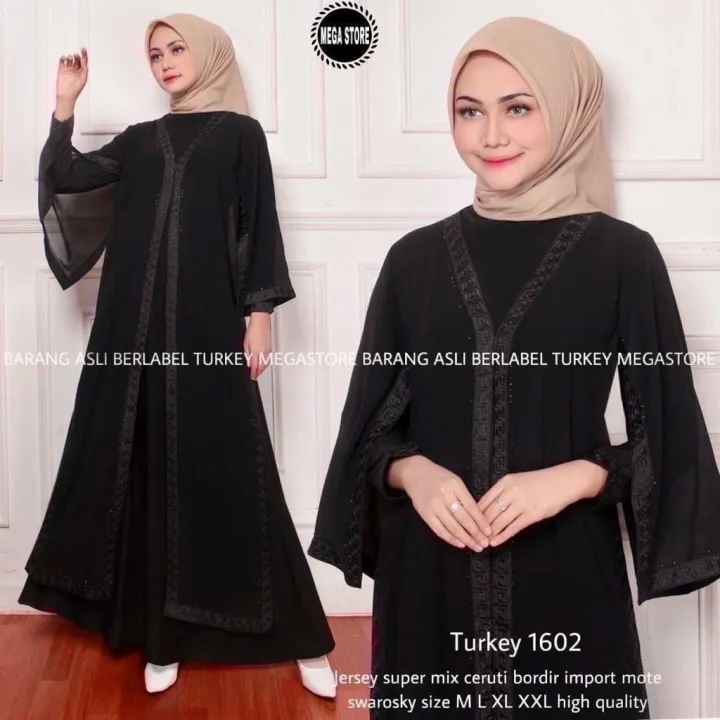 Turkey Dress Jubah Hijabs Fashion Long Dresses Gamis Dress Pree Abaya Pree order ETA 12 Hari