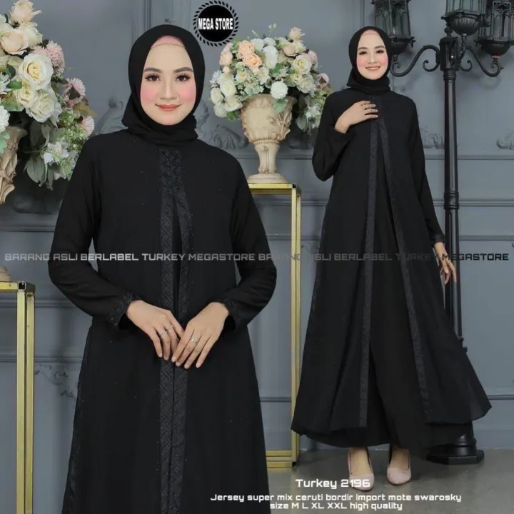 Turkey Dress Jubah Hijabs Fashion Long Dresses Gamis Dress Pree Abaya Pree order ETA 12 Hari