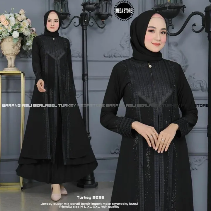 Turkey Dress Jubah Hijabs Fashion Long Dresses Gamis Dress Pree Abaya Pree order ETA 12 Hari