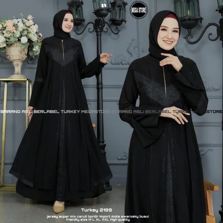 Turkey Dress Jubah Hijabs Fashion Long Dresses Gamis Dress Pree Abaya Pree order ETA 12 Hari