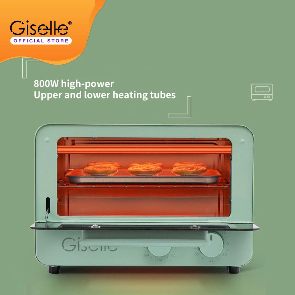 Giselle Electric Multifunction Oven Toast/Bake/Broil/Roast with Knob Adjustment (12L) KEA0344 网红小清新系列