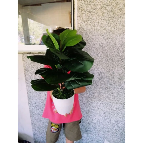 1 Bouquet Artificial Plastic Monstera Leaf Green Plant Home Hotel Cafe Decor