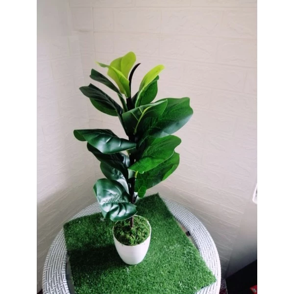1 Bouquet Artificial Plastic Monstera Leaf Green Plant Home Hotel Cafe Decor