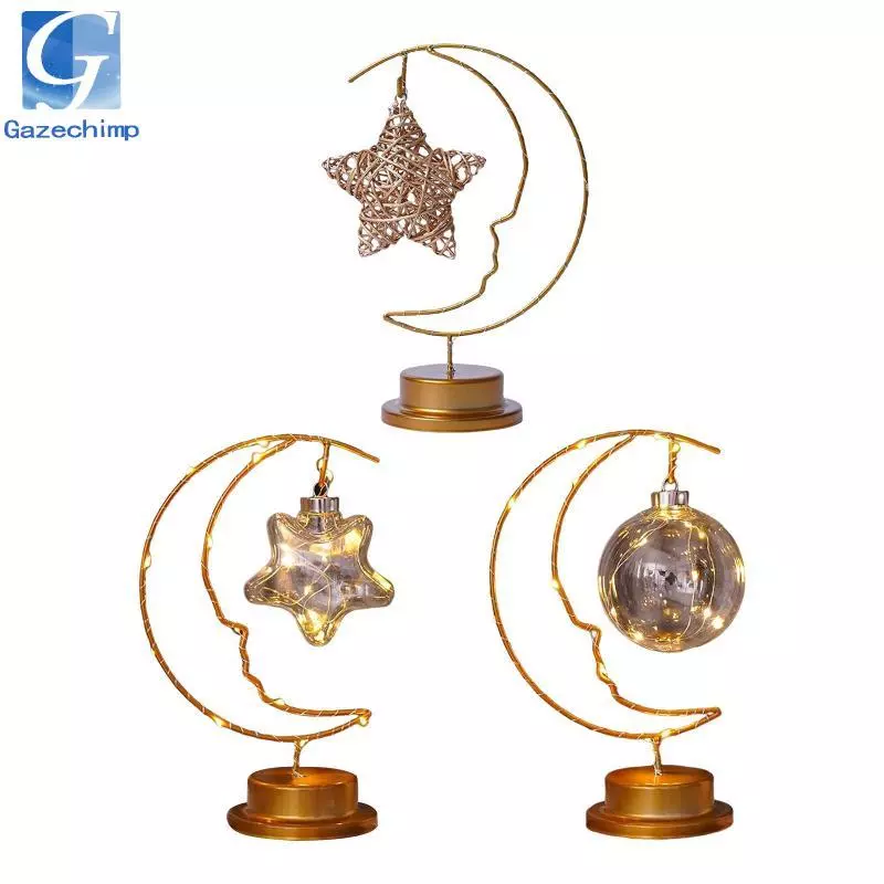 Gazechimp Moon Light Decorations Table Centerpieces Ornament Lamp Bedside Light for Christmas Gift Office Indoor Outdoor