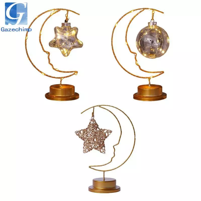 Gazechimp Moon Light Decorations Table Centerpieces Ornament Lamp Bedside Light for Christmas Gift Office Indoor Outdoor