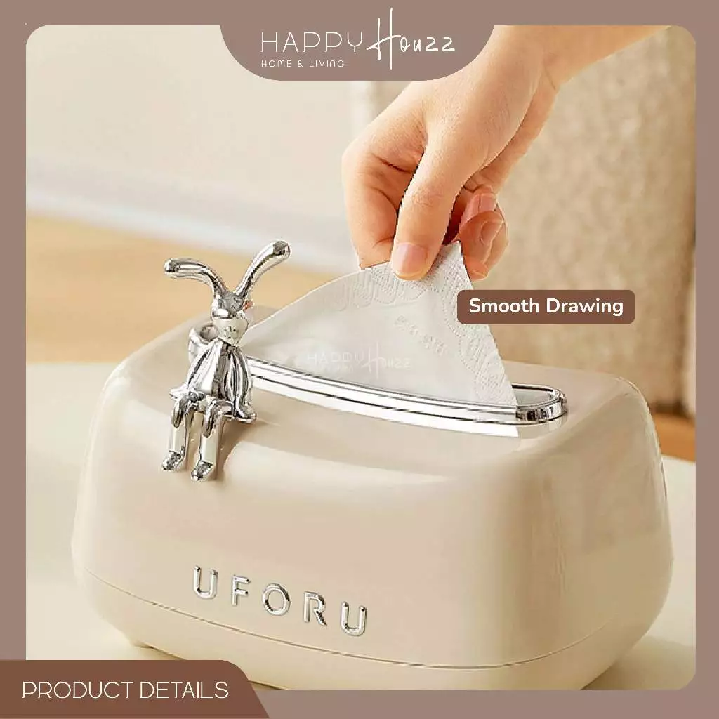 HAHO Luxury Tissue Box Holder Modern Style Paper Towel Living Room Home Supplies Kotak Tisu