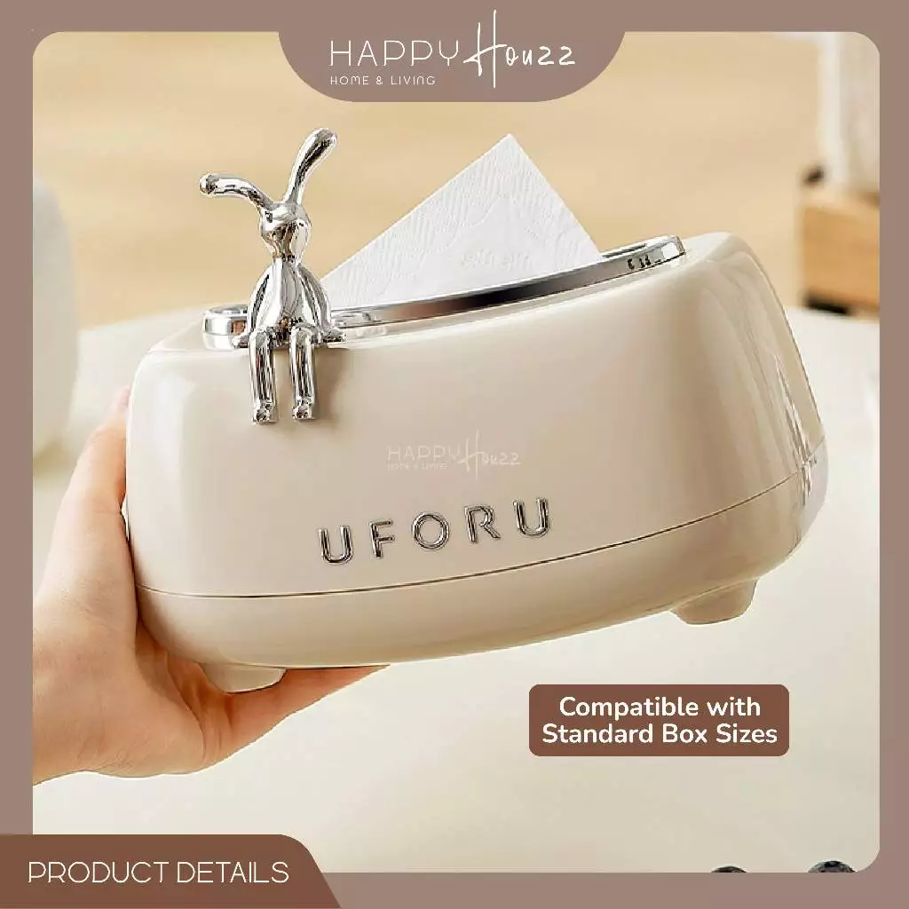 HAHO Luxury Tissue Box Holder Modern Style Paper Towel Living Room Home Supplies Kotak Tisu
