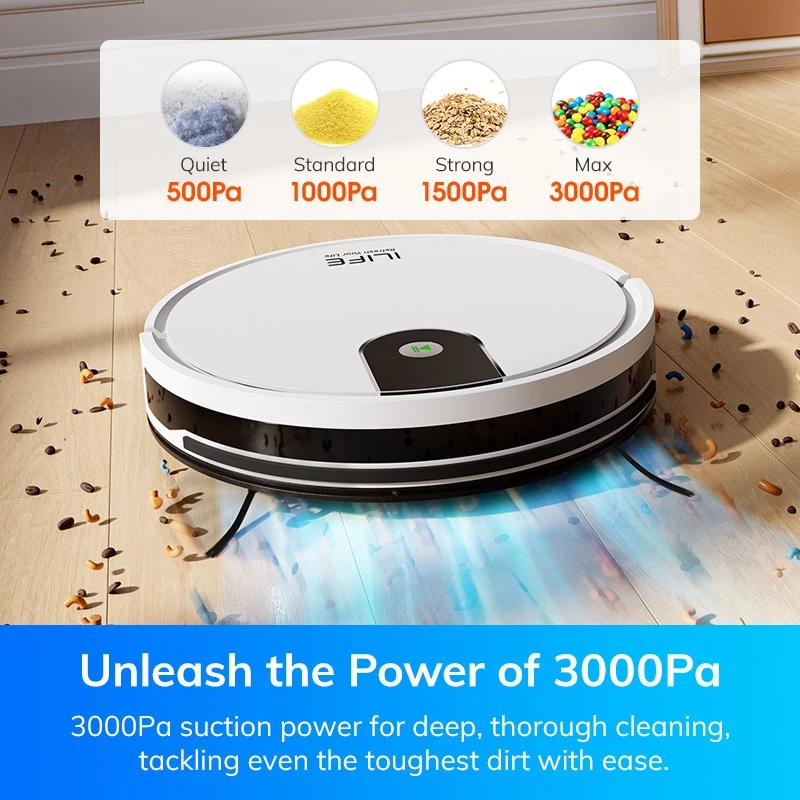 ILIFE V9/V9 pro Wet / Dry Robot Vacuum Cleaner With Mop Robot 3000Pa APP WiFi