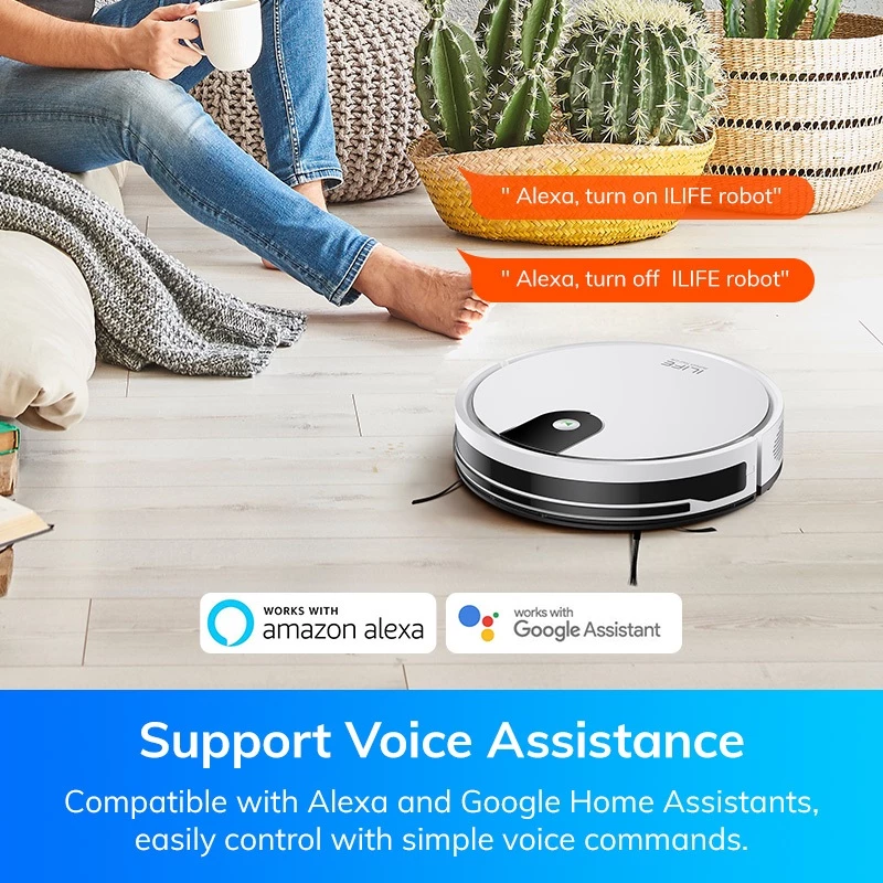 ILIFE V9/V9 pro Wet / Dry Robot Vacuum Cleaner With Mop Robot 3000Pa APP WiFi