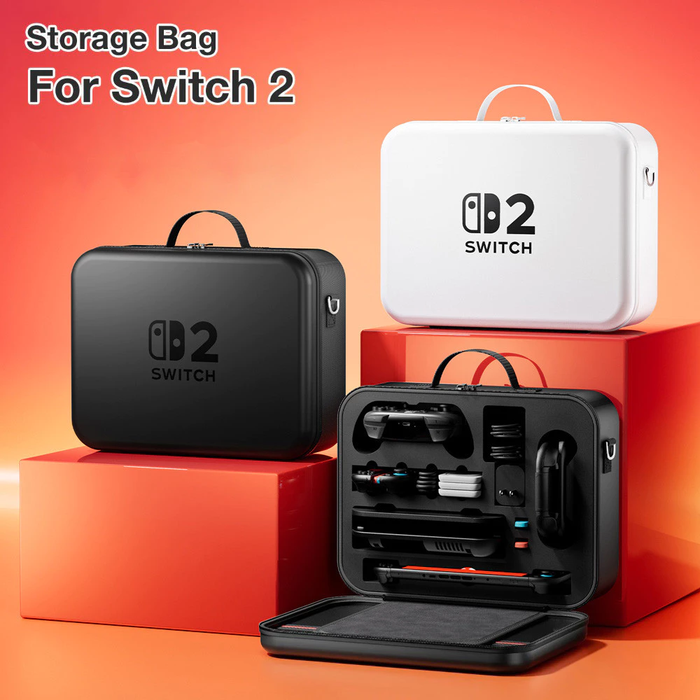 Large Carrying Case Hard Cover Shell Storage Shoulder Bag for Nintendo Switch 2 Console Waterproof Travel Storage Bag For NS2 Game Accessories