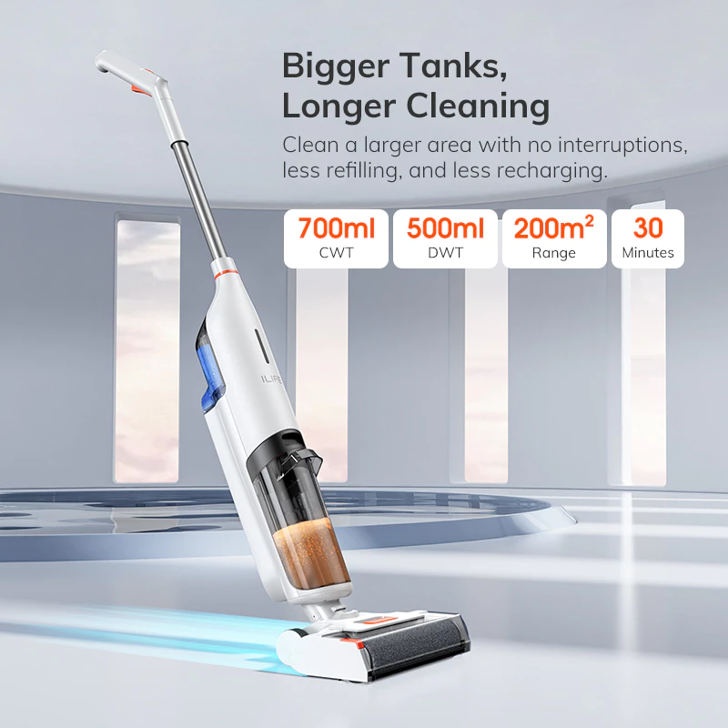 ILIFE W90 Cordless Wet And Dry Vacuum Cleaner Self-cleaning (Floor Mop Washer)
