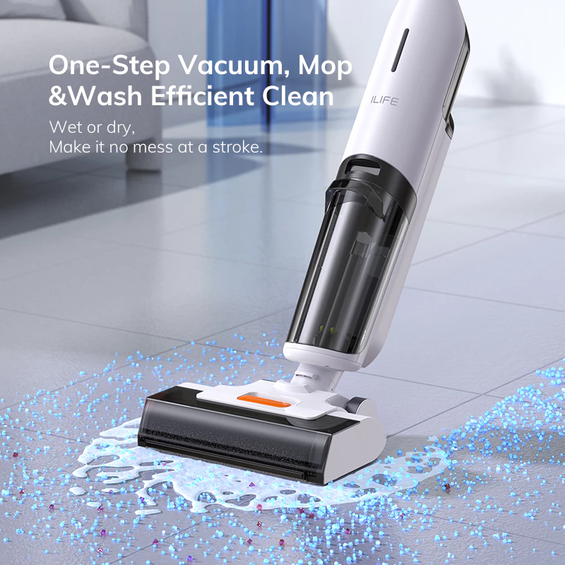 ILIFE W90 Cordless Wet And Dry Vacuum Cleaner Self-cleaning (Floor Mop Washer)