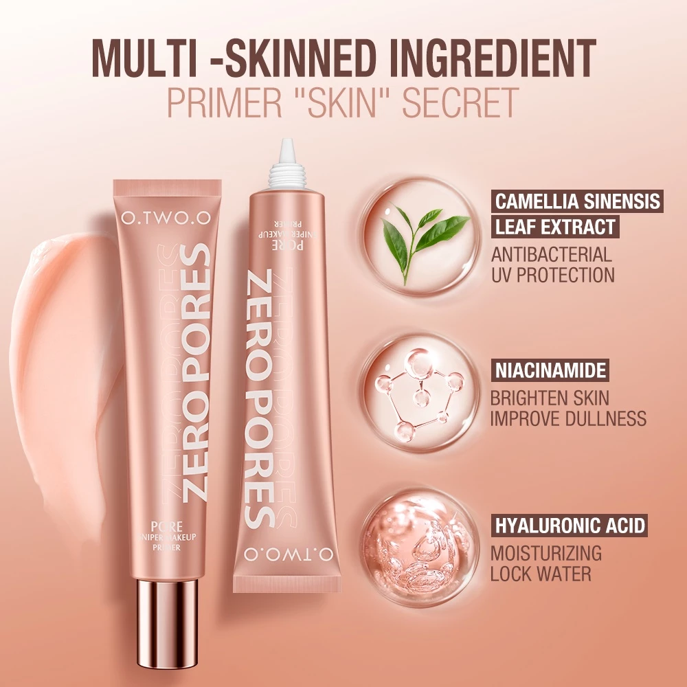 O.TWO.O Poreless Primer Invisable Pore Concealer 20g Primer Tanpa Pori