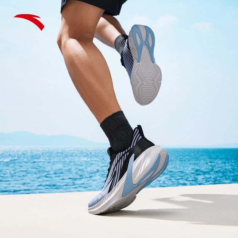 [3-10KM+] ANTA Men Running Shoes Cushioning Fitness Runway Road Jogging Sports Shoe 1124C5548 Lelaki