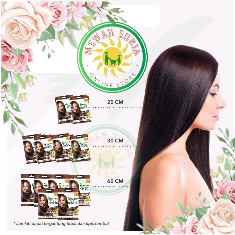 HAIR COLOUR NATURALS / PERWARNA RAMBUT / HAIR DYE / SACHET