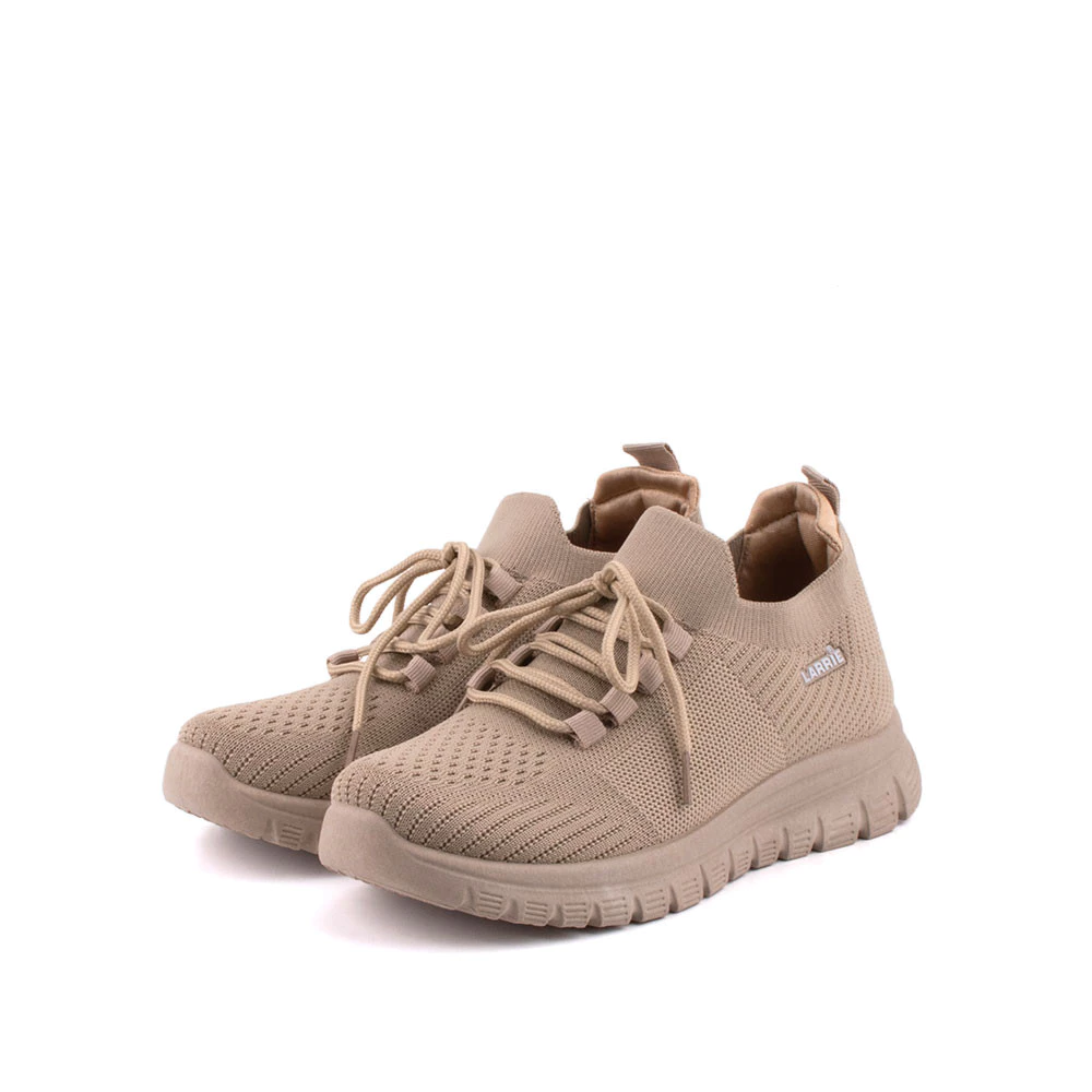 LARRIE Kasut Perempuan Beige Bertali Fit Delicate Sneakers - L62222-MM01SV-52-BEIGE