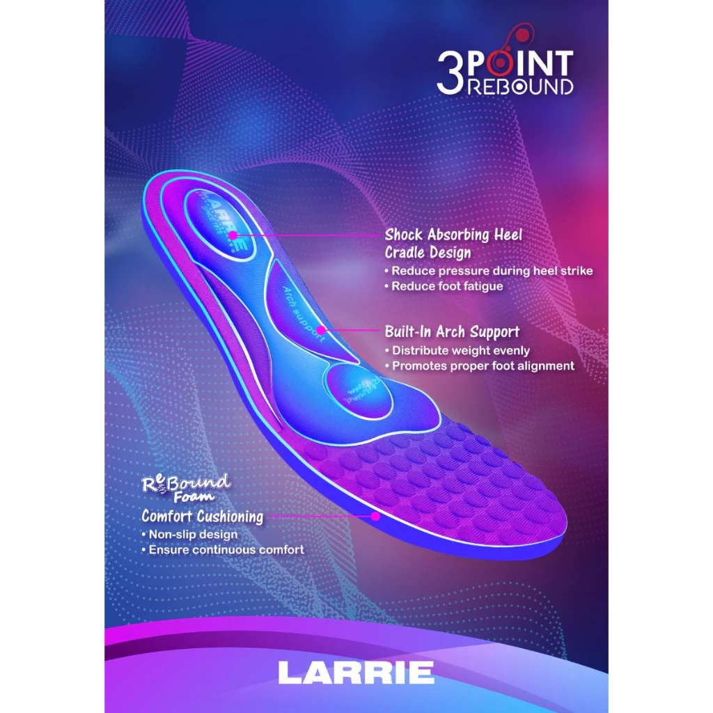 LARRIE Kasut Perempuan Beige Bertali Fit Delicate Sneakers - L62222-MM01SV-52-BEIGE