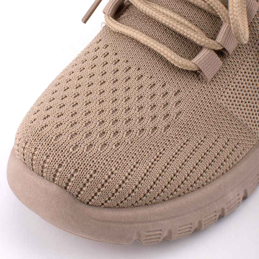 LARRIE Kasut Perempuan Beige Bertali Fit Delicate Sneakers - L62222-MM01SV-52-BEIGE