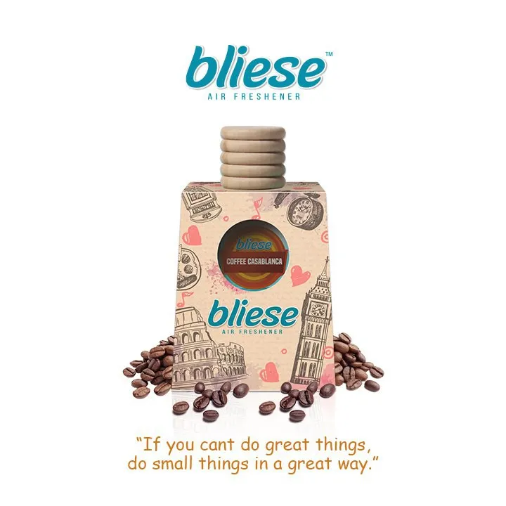 BLIESE CAR PERFUME AIR FRESHENER WOODEN CAP PEWANGI KERETA