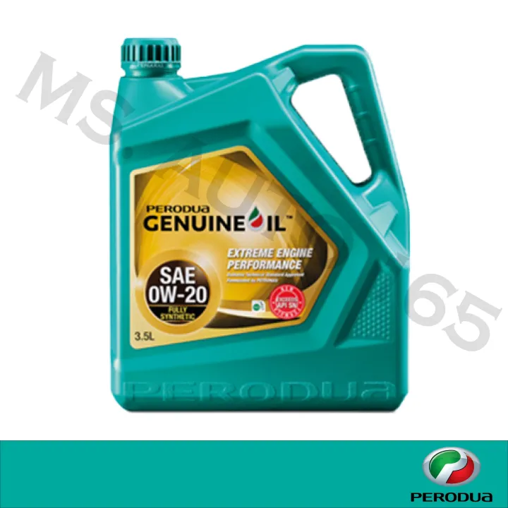 买一送一ORI Perodua 0w20 - 3L - 3.5L Fully Synthetic Engine Oil 0w-20 Minyak Hitam Enjin Kereta Car Perodua Axia Myvi Aruz Bezza