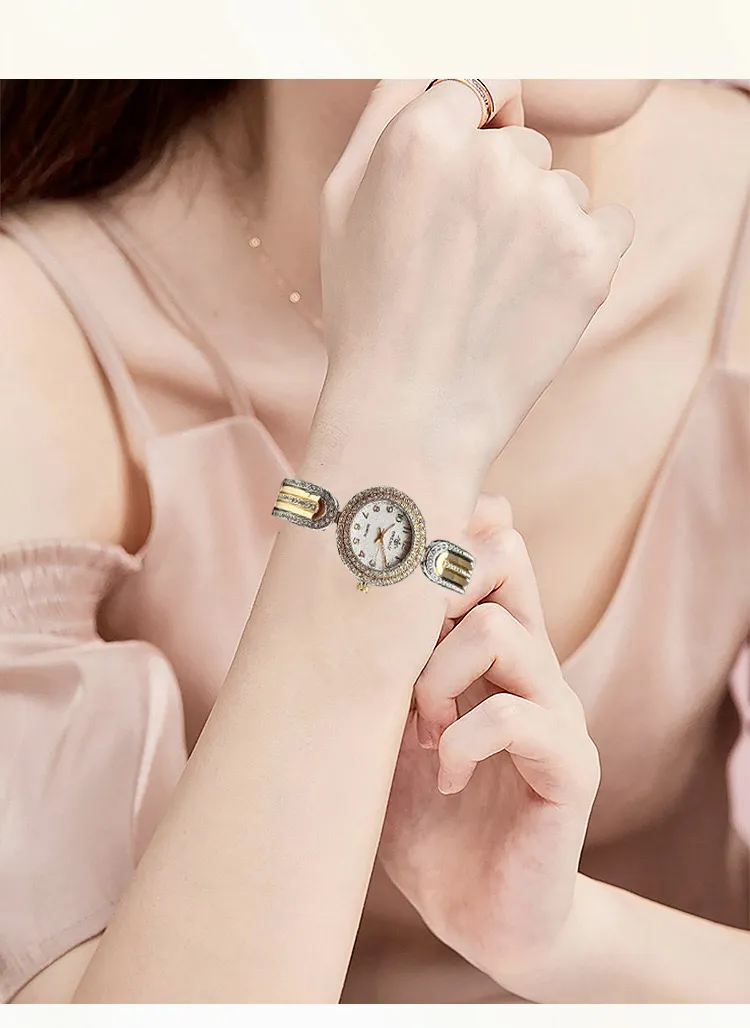 2025 New Style Round Quartz Watch Niche Light Luxury Simple Temperament High-value All-match Watch