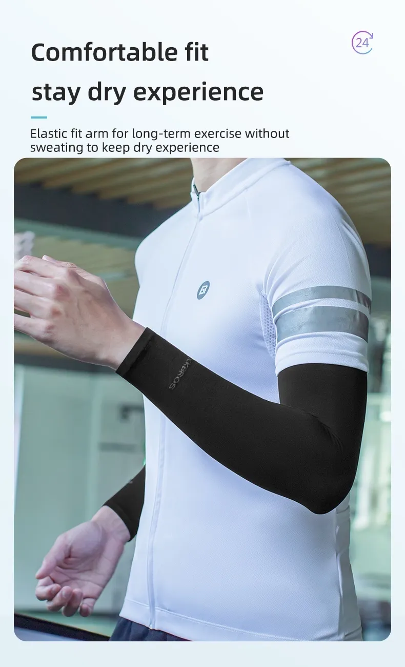 ROCKBROS Sleeves Handsock UV Protection Sarung Lengan Cycling Outdoor Sport Cooling Arm Sleeves Cover